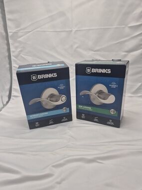 Brinks Satin Nickel Door Lever Set - Brinks